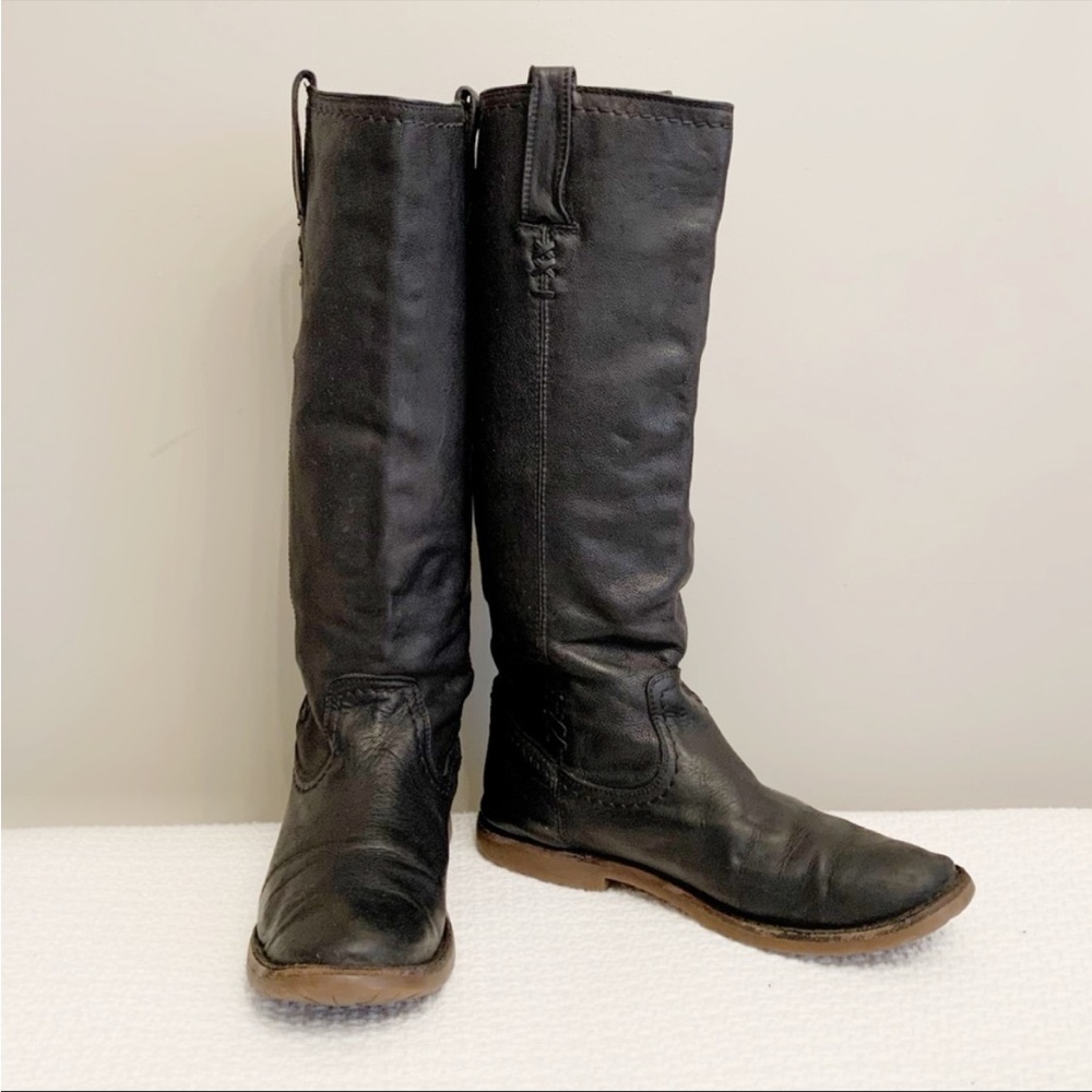 Frye black leather riding boot 8.5 B